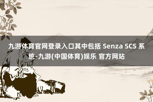 九游体育官网登录入口其中包括 Senza SCS 系统-九游(中国体育)娱乐 官方网站