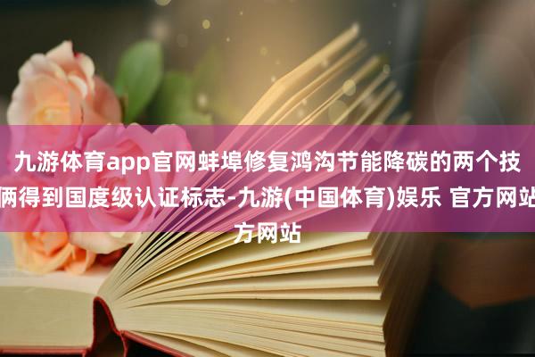 九游体育app官网蚌埠修复鸿沟节能降碳的两个技俩得到国度级认证标志-九游(中国体育)娱乐 官方网站