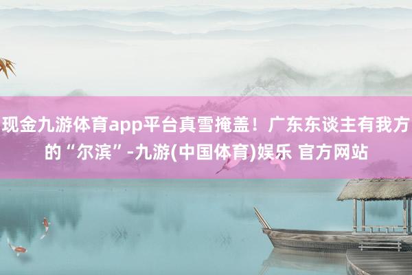 现金九游体育app平台真雪掩盖！广东东谈主有我方的“尔滨”-九游(中国体育)娱乐 官方网站